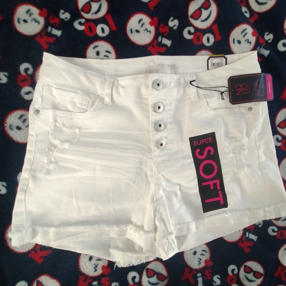 Women's/ Junior white shorts